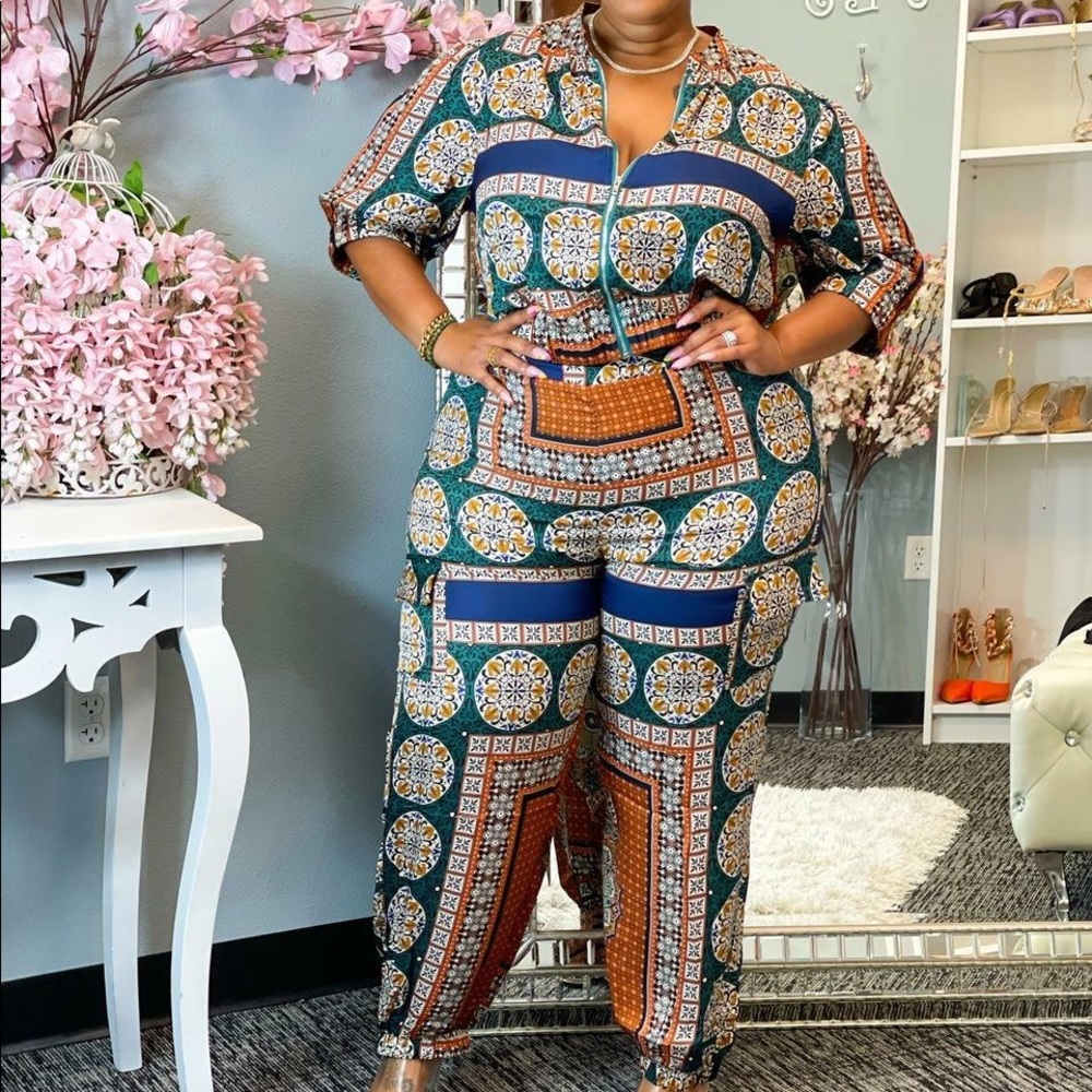 Plus Size Pant Set